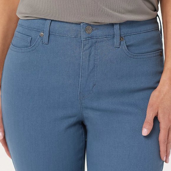 Martha Stewart Colored Denim Jeans with Ankle Snaps  10601 - Picture 4 of 4